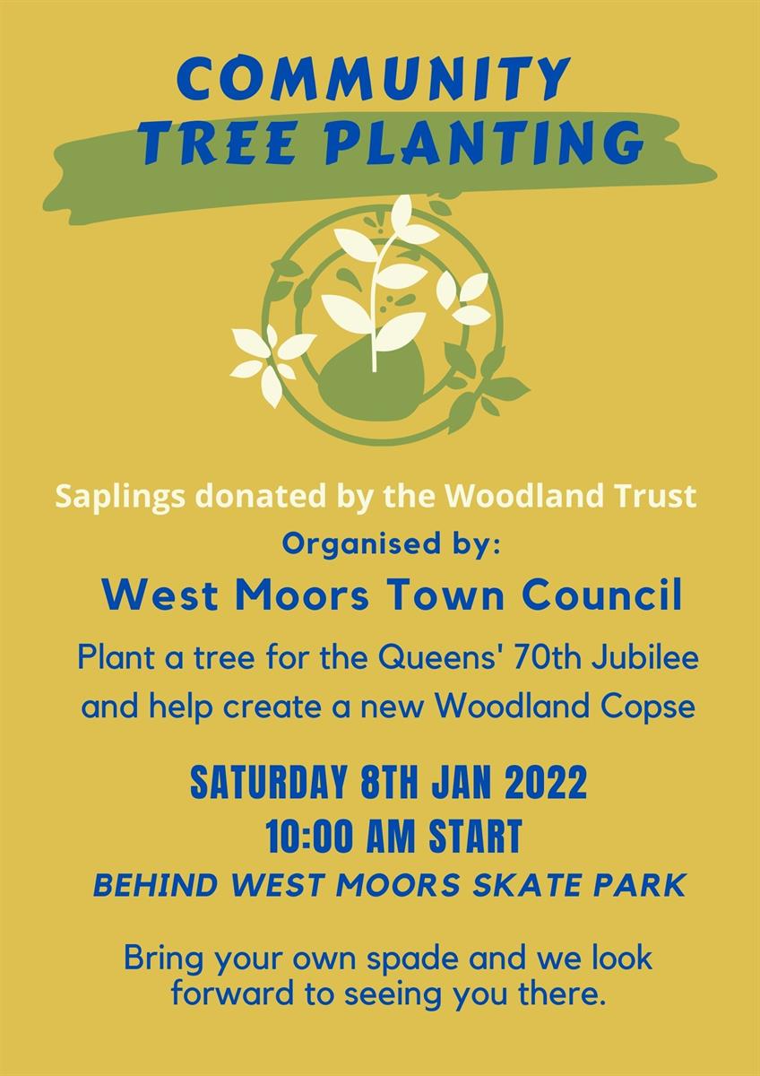 Community Tree Planting West Moors Town Council
